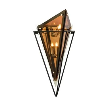 Ziemeļvalstu luksusa stikla sienas lampa