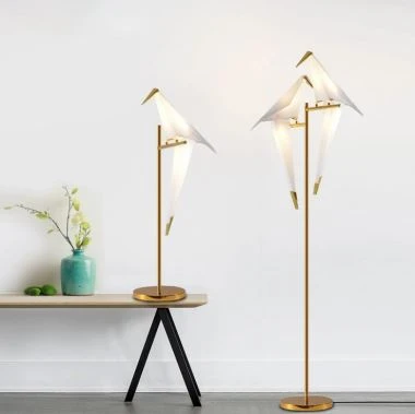 Nordic Simple Modern Birds Viesnīcas stāvlampa